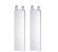 Clyxgs CLDIY Aluminium Water Cooling Block, Liquid Water Cooler Heatsink System for PC Computer CPU Graphics Cooler Heatsink Endothermic Head Silver (40 mm x 200 mm x 12 mm) Pack of 2