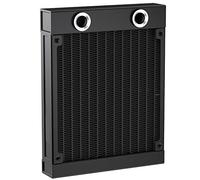 Clyxgs Water Cooling Radiator, G1/4 Thread Heat Row Radiator 12 Pipe Aluminum Heat Exchanger Radiator for PC CPU Computer Water Cool System DC12V 120mm