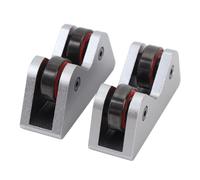 CLZothique 2PCS Billiard Cue Straightness Checker Stainless Steel Pool Cue Stick Shaft Roller Detector for Snooker Club, High - Accuracy Dual - Wheel Calibration Tool with Hexagonal Locking (Silver)
