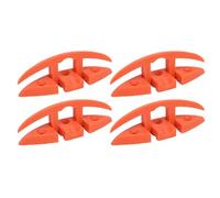 CLZothique 4 Sets 5in Folding Cleat, Marine Grade Nylon Flip Up Dock Cleat with 3 Holes, Oxidation Resistant Boat Rope Cleat for Boats Ships Yachts and Docks (Without Installation Screws Accessories)
