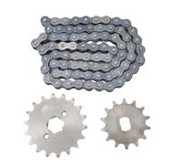 CLZothique 420 18T Front Engine Sprocket 14T Rear Sprocket 420 60 Links Chain Kit, Steel Motorcycle Sprocket Set for DIY Scooter ATV Bike, Resistant & Precision - Fit