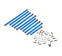 CLZothique Aluminium Alloy Wheelbase Link Rod, RC Link Rod for 1/10 RC Car Crawler, Lightweight High - Strength Upgrade Part Compatible with Horizon ECX/RGT/FTX RGT 136100 (Blue ECX224000B)