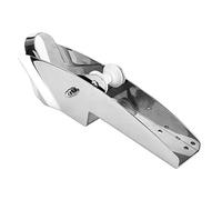 CLZothique Boat Bow Roller, 316 Stainless Steel Marine Holder for 7.5-15kg, Compact 16.5in Bracket with Smooth Surface, Easy Install Boat Accessory for Stern or