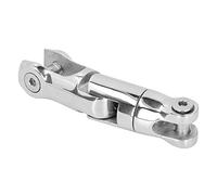 CLZothique Boat Swivel Connector, 3 - Joint 316 Stainless Steel Marine Hardware, Mirror Polished Chain Joint for 0.4-0.5in Chain, Replacement for Bow Roller Systems