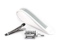 CLZothique DIY Tune Hand Crank 15 Note Music Box Movement, Blank Paper Tapes with Hole Puncher for Composing Custom Melodies, Creative Craft Kit for Kids and Adults