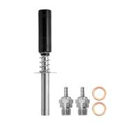 CLZothique Glow Plug Igniter RC Engine Starter with N3 Glow Plug, Aluminum Alloy RC Glow Plug Igniter for Methanol Powered RC Car Aircraft Ship, Includes 2 Glow Plugs and Washers (Black)