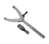 CLZothique Motorcycle Clutch Flywheel Spanner Wrench, Adjustable 24mm 27mm Magneto Flywheel Puller with Dual Pin Sizes for ATV Scooter Dirt Bike Go Kart, Iron and Magnetic Steel