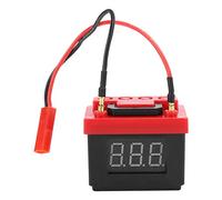 CLZothique Simulation Battery Low Voltage Alarm for RC Cars, Wireless Low Voltage Alarm with LED Display and Buzzer, Adjustable 6-15V Threshold, Compatible with SCX10 TRX4 1/8 1/10 Scale (Black)