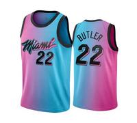 CLZWFZ Adult 22# 15# Basketball Jersey Unisex Sleeveless Basketball Tank Top Sports Lining T-Shirt Tank Top,Light Blue with Pink (22#),S