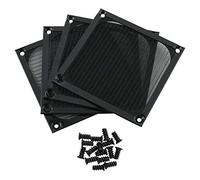 CM 4 Pcs Computer Case Fan Dust Filter PC Mesh Filter Cover Grills, Aluminum Frame Mesh with Screws, 120 mm x 120 mm, Block Color