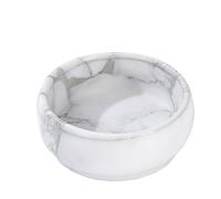 CM CHIC MONDAY 4.72 Inch Decorative Bowls, Natural Marble Decorative Bowls for Home Decor, Key Bowl, Coffee Tables Centerpiece, Soap Serving Bowl, Incense Burner, Smudge Bowl