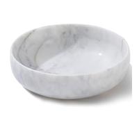 CM CHIC MONDAY 5.91'' Large Decorative Bowl, Natural Marble Decorative Bowls for Home Decor, Key Bowl, Large Incense Burner, Smudge Bowl, Coffee Tables Centerpiece, Soap Serving Bowl