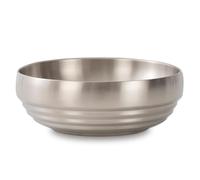 CM CHIC MONDAY 7.4 Inch Large Decorative Bowl for Entryway Table, Key Holder, Home Decor, Catch All (Silver)