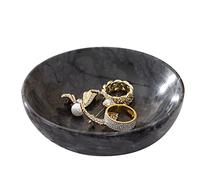 CM CHIC MONDAY Marble Jewelry Dish - Rings Holder, 4.72 inches (diameter) x 1.57 inches (height), Marble