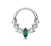 CM Crareesi Mania 16G Septum Ring Snake Daith Piercing Jewellery Silver Helix Earring Hoop Green CZ Septum Clicker 316l Stainless Steel Daith Jewelry Helix Piercing Jewellery for Women 10 mm