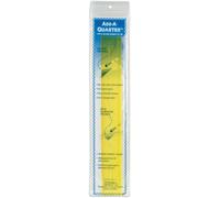 CM Designs Add-A-Quarter Ruler, 12 inches, Transparent Yellow, 12"