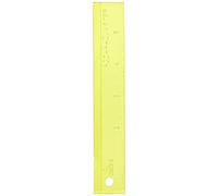 CM Designs Add-A-Quarter Ruler-6-inch, Yellow, 6 "