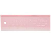 CM Designs Ruler 6" Add-A-Quarter Plus Pink, 6"