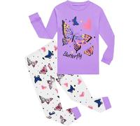 CM-Kid Girls Pyjamas Sets Toddler Girl Mermaid Print Sleepwear Kids Long Sleeve 2 Pcs Pjs Unicorn Nightwear Winter Children Outfits Christmas Clothes Set Age 1-7 Years
