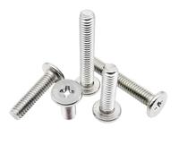 CM M1.4 M1.6 M2 M2.5 M3 M4 M5 M6 A2-70 304 Stainless Steel Cross Ultra Thin Super Low Flat Wafer Head Bolt Screw(6mm,M2 25pcs)