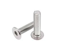 CM M3 M4 M5 M6 Hex Hexagon Socket Ultra Thin Flat Wafer Allen Head Bolt Screw 304 A2-70 Stainless Steel(10PCs M5x16mm)