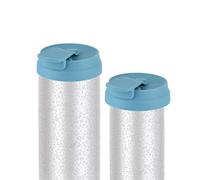 CM Silicone Slim Can Lids Beverage Can Lid Cover Protector for Slim Can and Skinny Can Hard Seltzer, Soda, Beer, Energy Drinks, Juice (Dark Blue (2 Pcs))