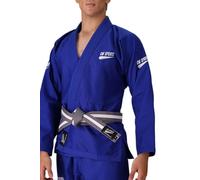 CM Sports Kids & Adults Jiu Jitsu Gi Black White Blue BJJ Uniform with Free White Belt (Blue, Adults A1)