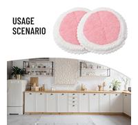 Cm Tile Laminate Floors Pads Replacement Mop Scratch- for Vmai Cordless Electric Mop P700 Microfiber 15.7 Hardwood Diameter Washable Reusable for -
