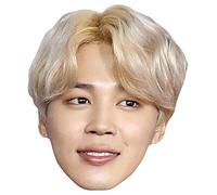 Star Cutouts Ltd CM207 Jimin (Kpop) Park Ji-min Kim NAM-Joon Bangtan Boys Party Mask and Gift, Solid, Multicolour, Height: 20cm / 8Inch Width: 21cm / 8Inch