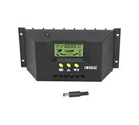 CM3024Z PWM Solar Charge Controller with LCD Display, 12V 24V Automatic Voltage Identification, Intelligent Solar Panel Battery Regulator with Overload Protection for Off - Grid Sy (30A)