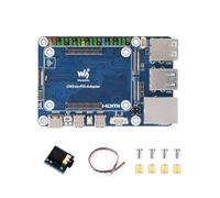 CM5 to Pi 5 Interface Adapter Board, Compatible with for Raspberry Pi Compute Module 5, Audio Input Support, USB Audio Decoder, 40PIN GPIO, Reproduces Pi 5 Layout for CM5 Lite/eMMC