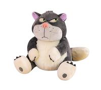 CMADJT 2024 New Cute Lucifer Cat Plush Figure Cinderella Princess Plush Toy Kawaii Stuffed Animals Dolls with Fluffy Hair and Tail Party Gifts for Girls Boys Teens,Grey-XL(80cm)
