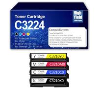 CMADJT 4Pack Compatible C3224 High Capacity Toner Cartridge Set for Lexmark C3224 C3326 MC3224 MC3326 C3224dw C3326dw C3426dw MC3224adwe MC3224dwe MC3224i MC3326adwe Laser Printer,4Color-1Pack