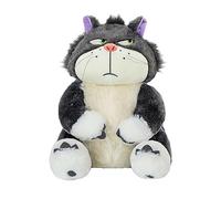 CMADJT Cartoon Cinderella Stuffed Animals Dolls Lucifer Bad Cat Plush Toy Plushies Home Sofa Decoration Doll Collectibles Girls Boys Teens Xmas Birthday Gifts,Grey-L(35cm)