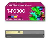 CMADJT Compatible Toner Cartridges Replacement for Toshiba T-FC30C TFC30C Toner Cartridges 4 Pack Work for Toshiba E-STUDIO 2051C 2050C 2551C 2550C Series Printer High Yield Toner,Yellow-Small Yield