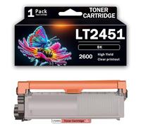 CMADJT LT2451 Toner Cartridges for Lenovo Printers Compatible with LJ2405D LJ2455D LJ2605DL J2655DN M7455DNF M7615DNA M7605D M7455DF M7655DHF M7676DXF Printer, Printer Accessories,2600Page-1PCS