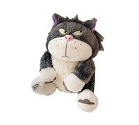 CMADJT Lucifer Cat Plush Doll Soft Toy Cinderella Princess Stuffed Animals Dolls Children's Girls Gift for Birthday Christmas, 35-80cm,Grey-S(35cm)