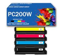 CMADJT PC200W Toner Cartridges 4 Pack High Yield (Without Chip) Compatible Replacement for RICOH MC240FW PC200W Series Printer, 408451 408452 408453 408454 Ink Cartridge BCMY,4Color-4500Page