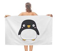 Cmagnifico Beach Towel, Cute Penguin Bath Towel, Absorbent Towel for Swimming, Sports, Travel