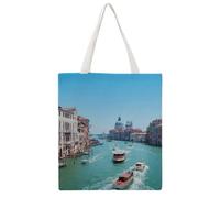 Cmagnifico Canvas Tote Bag, Venice Italy Handbag, Shoulder Bag for Women Work Daily Use