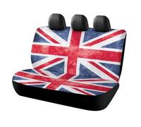 Cmagnifico Car Back Seat Cover, Vintage Union Jack British Flag Car Seat Cover, Universal Seat Covers Set for Most Cars Trucks SUVs