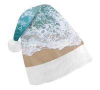 Cmagnifico Christmas Hat,Beautiful Ocean Waves Hat for Various Holiday Parties
