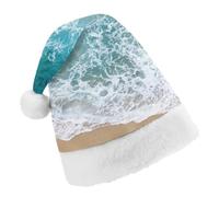 Cmagnifico Christmas Hat,Beautiful Ocean Waves Hat for Various Holiday Parties