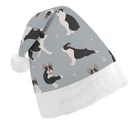 Cmagnifico Christmas Hat,Boston Terrier Dog Hat for Various Holiday Parties