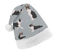 Cmagnifico Christmas Hat,Boston Terrier Dog Hat for Various Holiday Parties