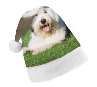 Cmagnifico Christmas Hat,Old English Sheepdog Dog Hat for Various Holiday Parties