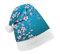 Cmagnifico Christmas Hat,Spring Japanese Cherry Blossoms Hat for Various Holiday Parties