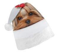 Cmagnifico Christmas Hat,Yorkshire Terrier Hat for Various Holiday Parties