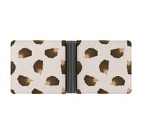 Cmagnifico Coin Pocket, Cute Hedgehog Leather Wallet, Bifold Credit Card Leather Slim Purse