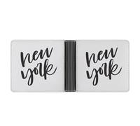 Cmagnifico Coin Pocket, New York Leather Wallet, Bifold Credit Card Leather Slim Purse